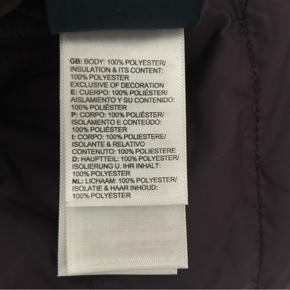 The North Face Mossbud Women Insulated Reversible Vest Jacket Purple Small NWT - Picture 13 of 13